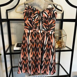 Size 0 Grey, Salmon & White Dress from Guess